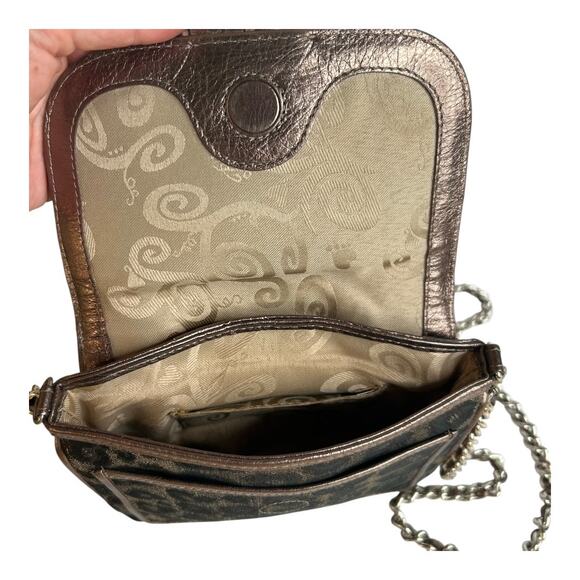 Brighton Leopard Print Chain Strap Small Crossbody Bag - Picture 11 of 13